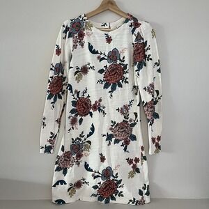 Loft 100% Cotton Puff Sleeve‎ Floral Dress Size 0